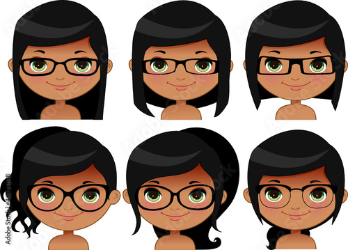 Girl glasses (Indian)