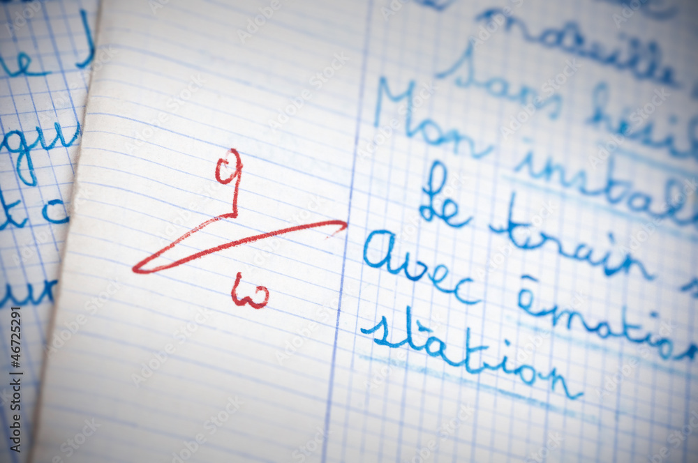dictée orthographe, notation apprentissage écriture