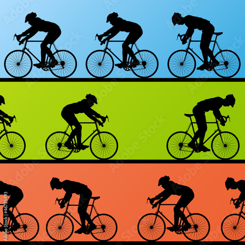 Cyclist leader winner background