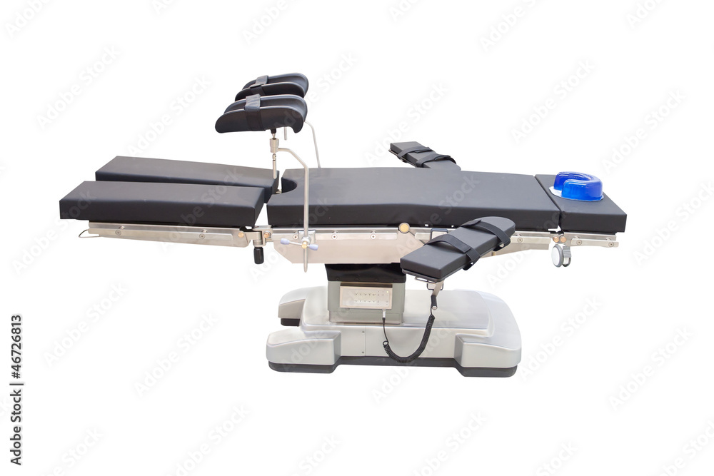 medical bed under the white background medical bed under the white background