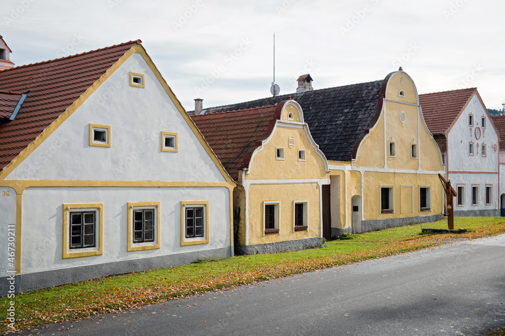 Holasovice - historical village, UNESCO site, Czech rep. Holasovice - historical village, UNESCO site, Czech rep.
