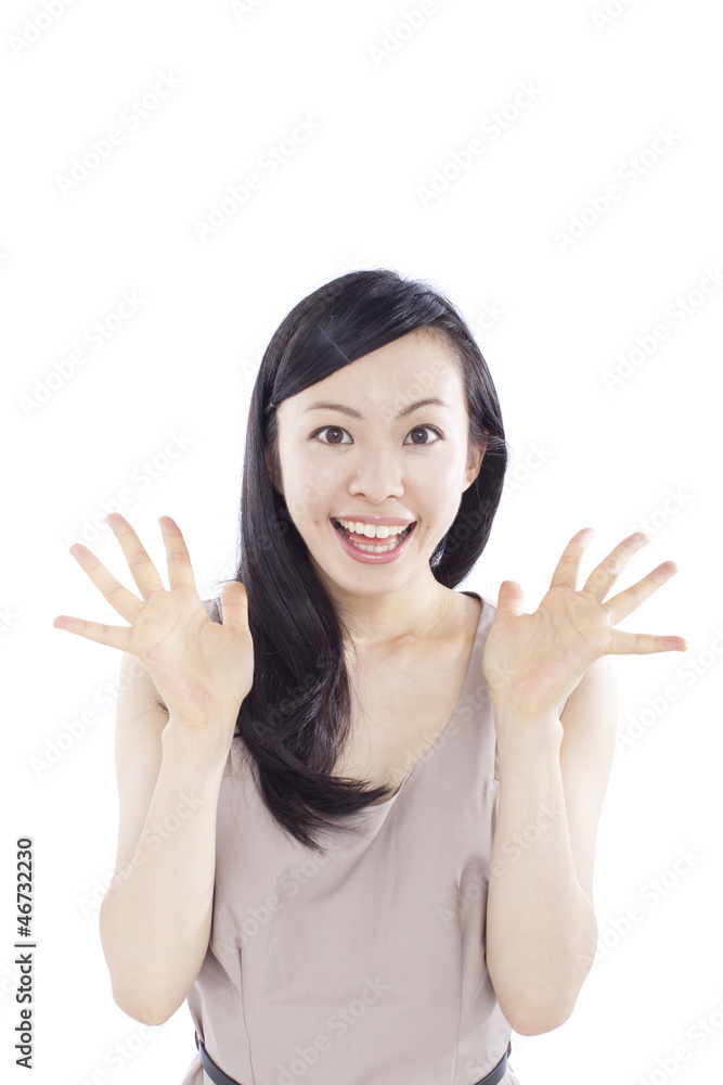 喜ぶ女性 喜ぶ女性