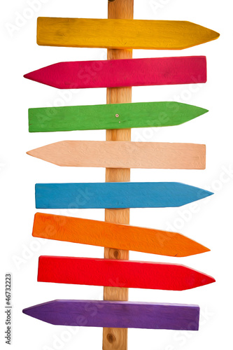 Colored arrows indicate directions