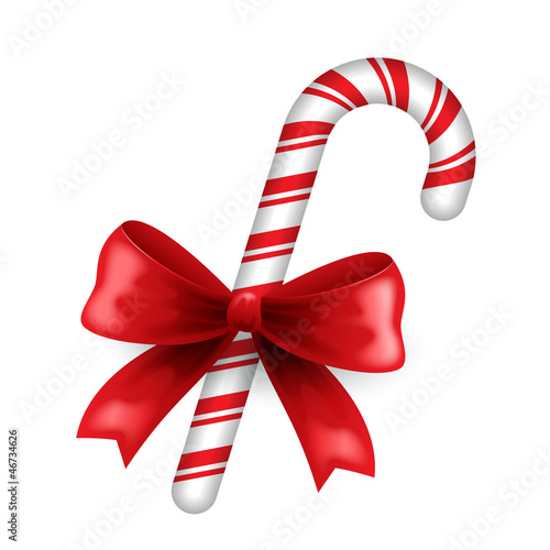 Christmas candy with bow