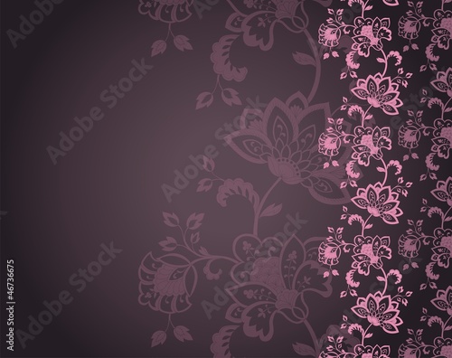 wedding template design, paisley floral pattern , India