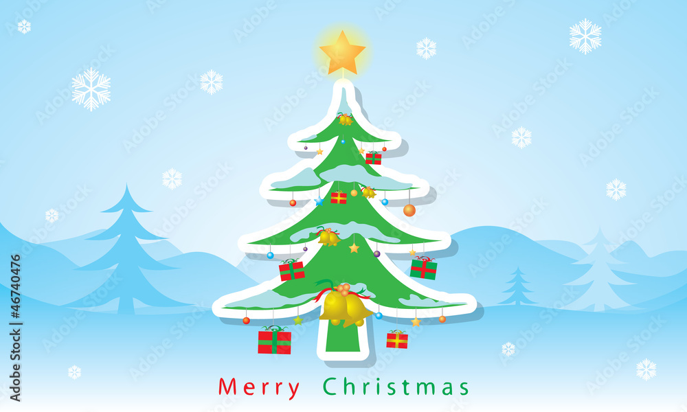 Christmas card vector