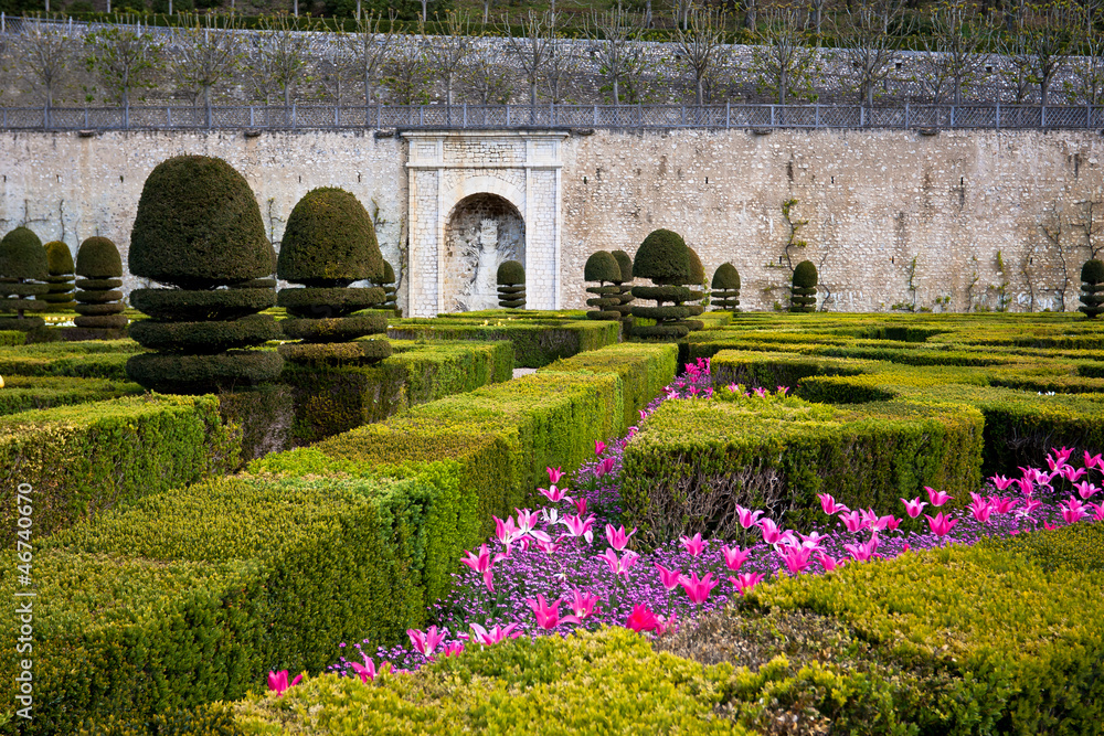 Fototapeta premium Gardens of the Chateau de Villandry, France