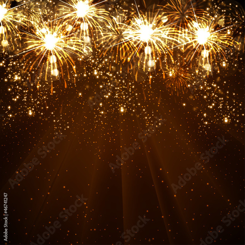 Happy New Year vector celebration background
