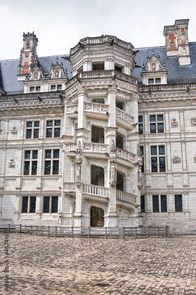 Royal Chateau de Blois. One of the chateau on Loire in France
