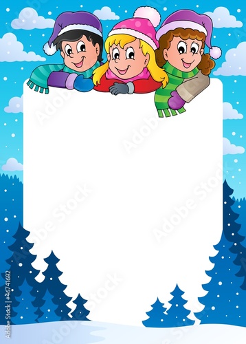 Winter theme frame 1