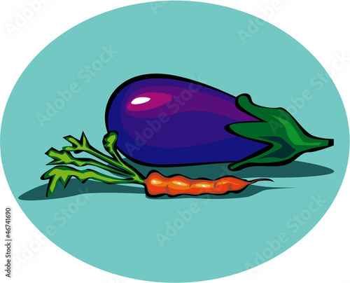 Eggplant and Carrot