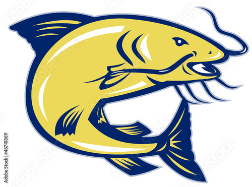 Catfish Jumping Retro