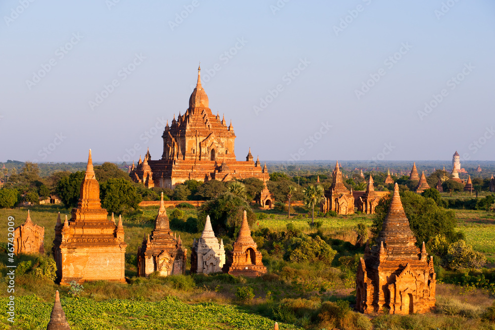 Bagan at Sunset, Myanmar.