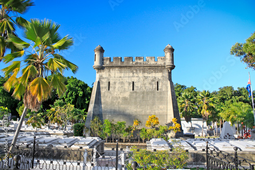 Canvas Print Graves at cemetery Santa Ifigenia in Santiago de Cuba