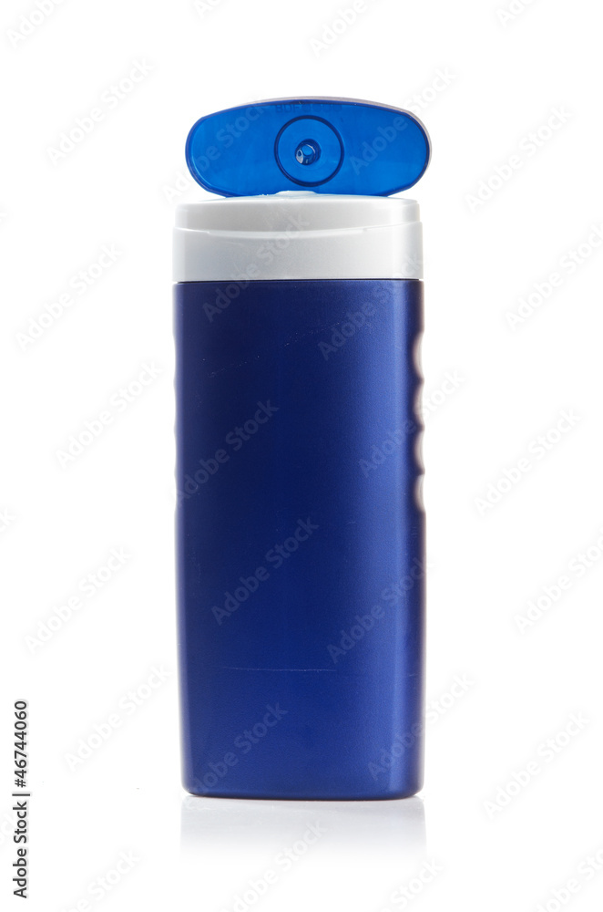Blue cosmetic bottle Blue cosmetic bottle