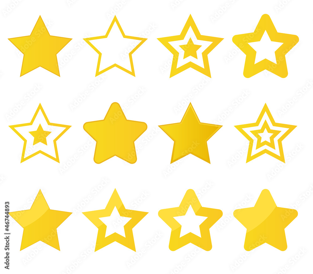 collection of vector stars collection of vector stars