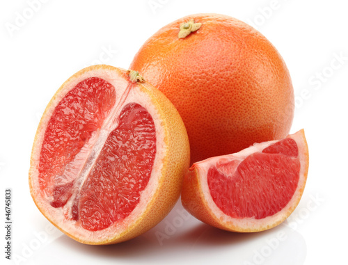 Slice Grapefruit and Half Grapefruit