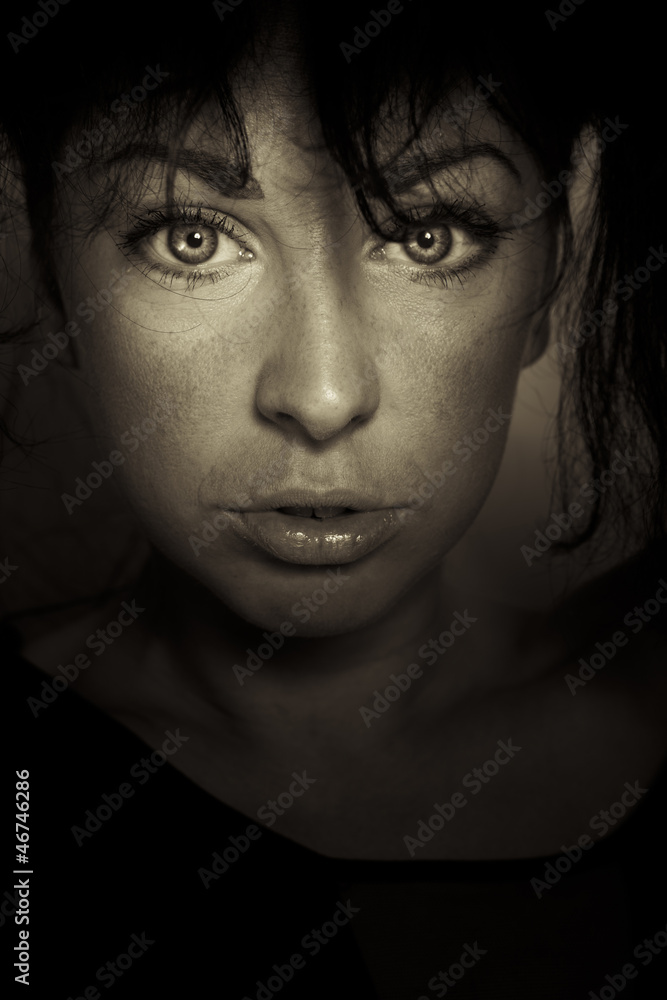 emotion expression dark girl face emotion expression dark girl face
