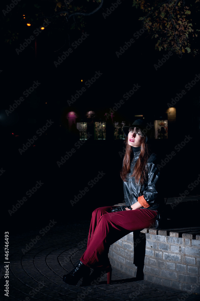 Pretty woman at night Pretty woman at night