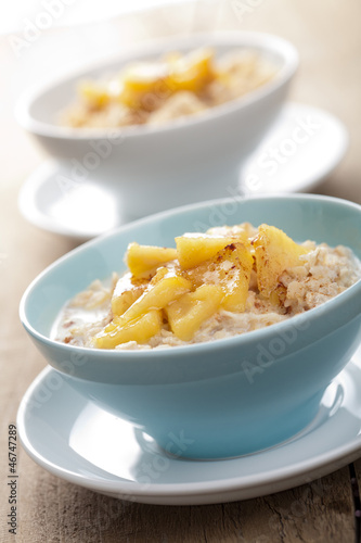 cereal with caramelized apple