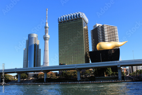 Tokyo Sky Tree and unique buildings in Japan