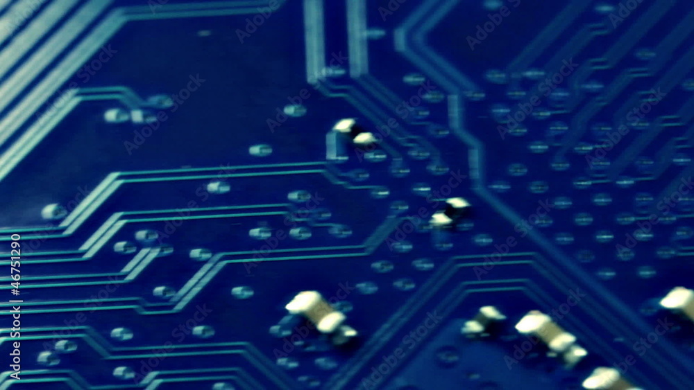 Motion control flyover of a circuit board. Motion control flyover of a circuit board.