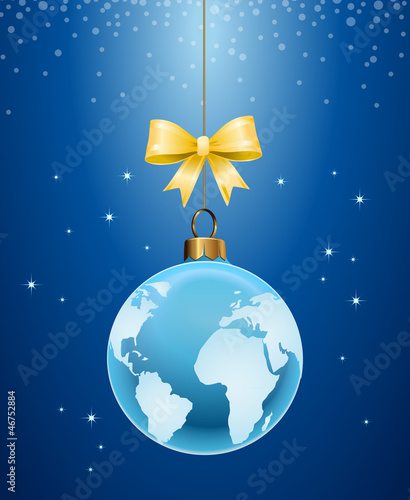 Noël, Globe terrestre, Terre, Boule de Noël