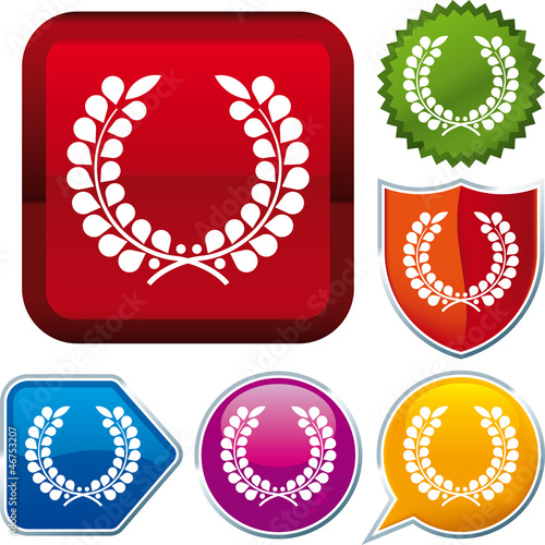 icon laurel wreath