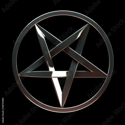 Metallic pentagram