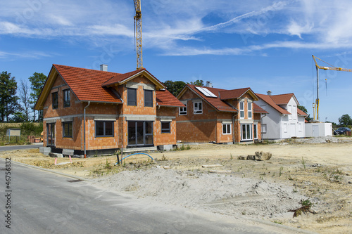 Neubaugebiet einer Wohnsiedlung