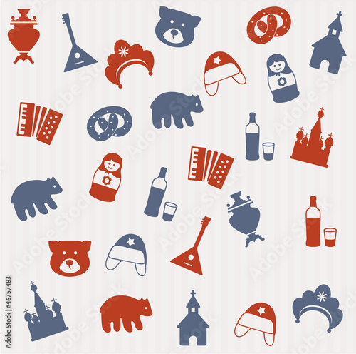 Russian seamless pattern