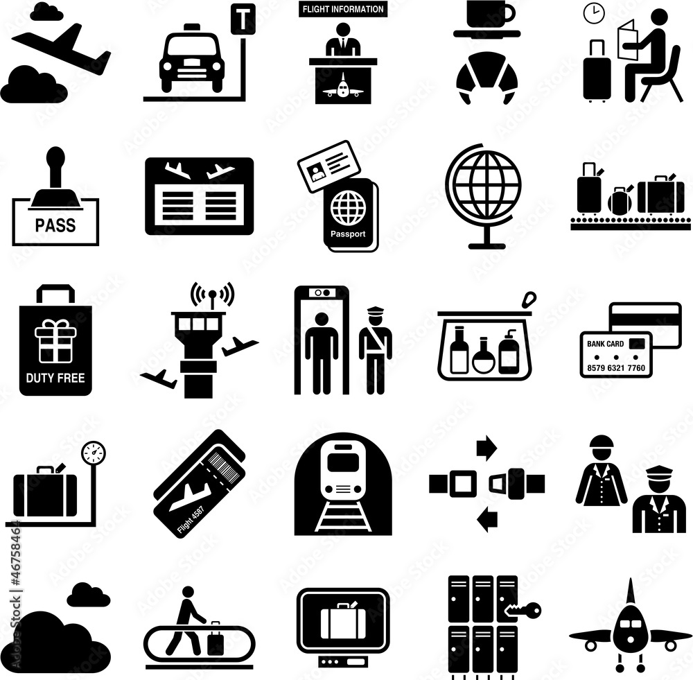 Airport icons Airport icons