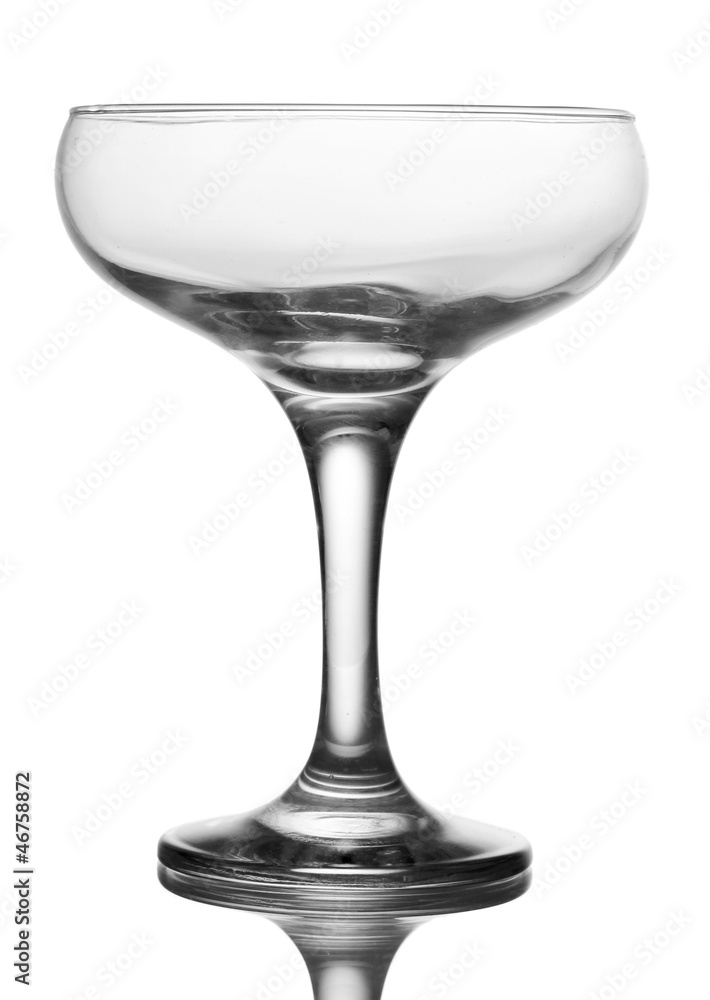 Empty glass isolated on white Empty glass isolated on white