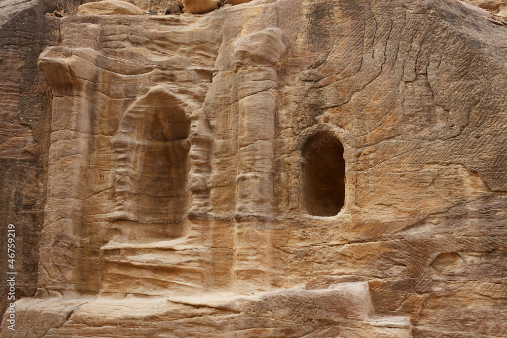 Ruins in Bab as-Siq, Petra, Jordan