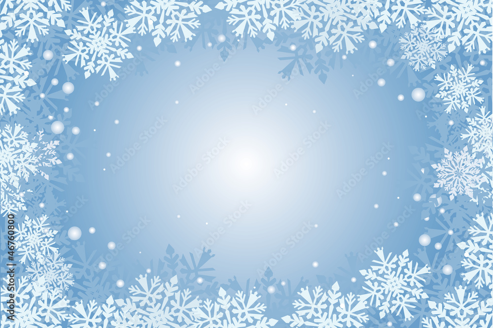christmas-card snowflakes background