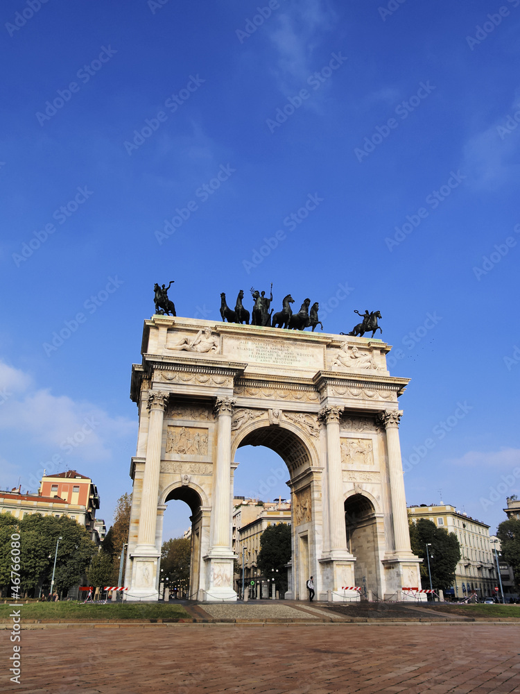 The Arch of Peace, Milan, Lombardy, Italy