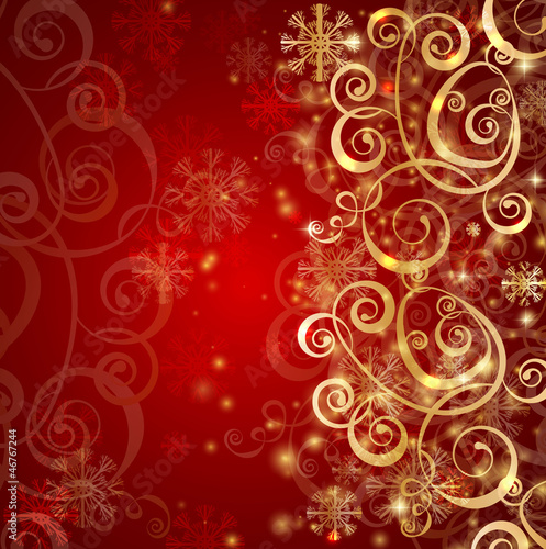 elegant christmas red background