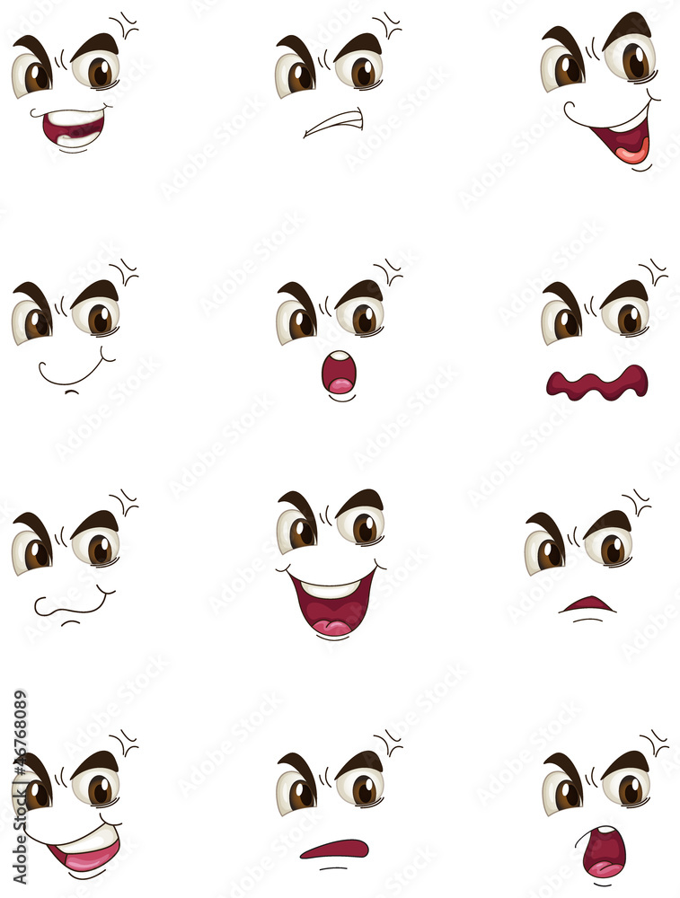 Fototapeta premium faces