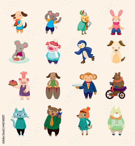 set of animal icons