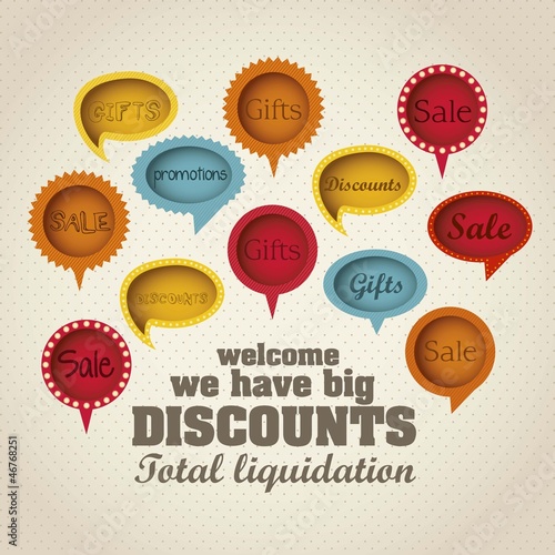 Retro sale label