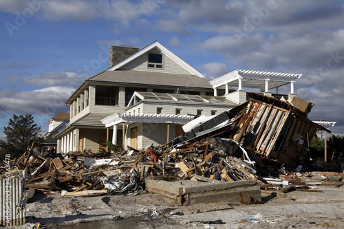 Hurricane Sandy desrtruction
