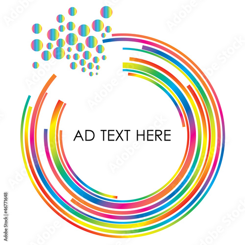 abstract colorful circle design Vector Illustration Eps10