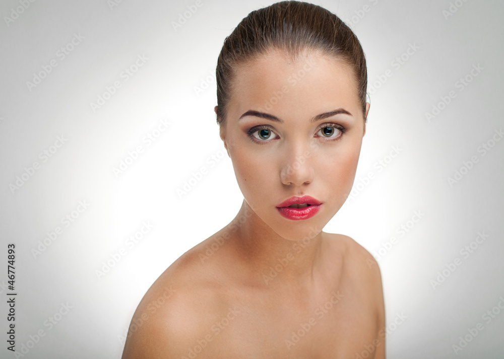 Beautiful Girl face. Perfect skin Beautiful Girl face. Perfect skin