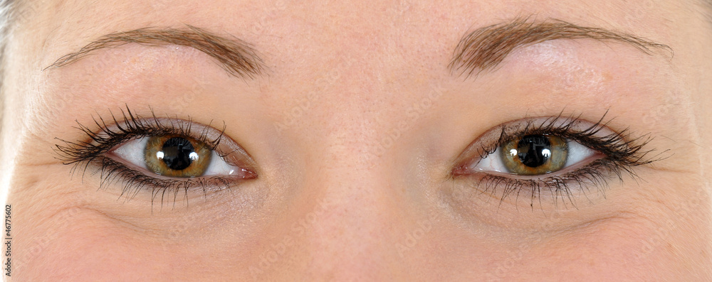 Obraz premium Augenpaar im Ausschnitt