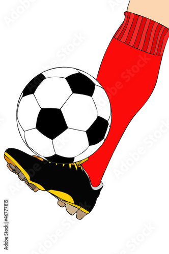 Un Calciatore durante l'allenamento