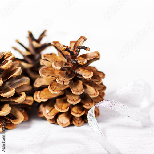 Christmas decoration with cone photo