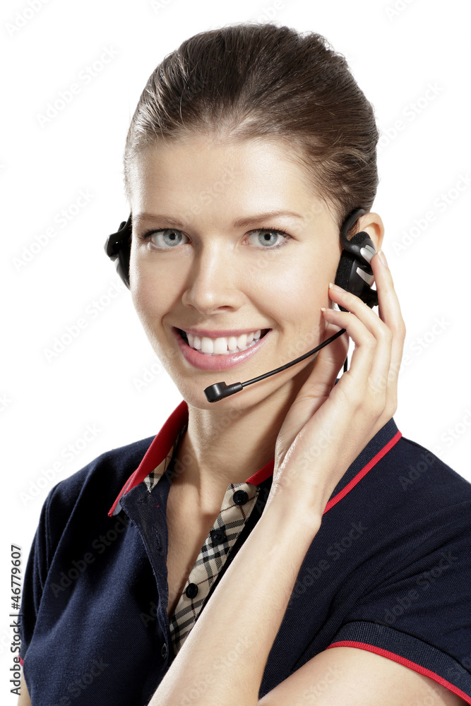 young  woman with headphones