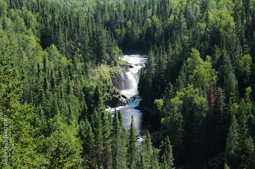 Quebec, the waterfall of Val Jalbert photo
