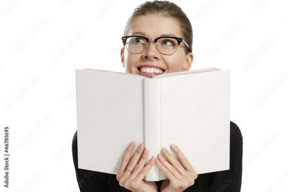 Young woman with a book