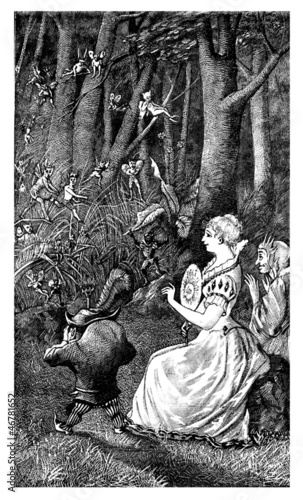Tableau sur toile Scene : Fairy Tale - Conte de Fées - Märchen